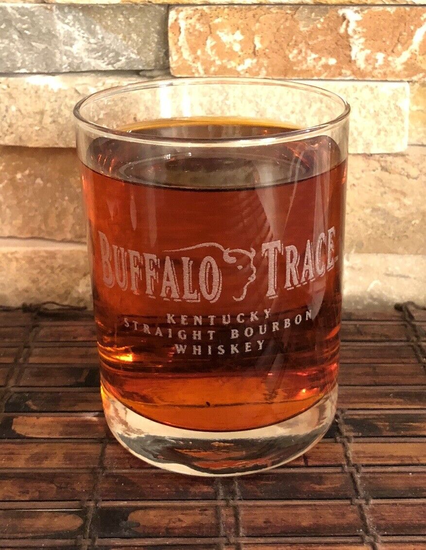 BUFFALO TRACE Kentucky Straight Bourbon Collectible Whiskey Glass