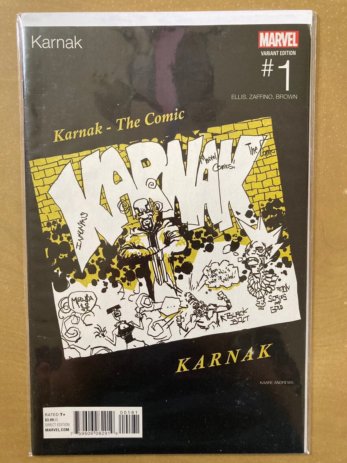 Karnak #1 Marvel Hip-Hop Variant - Very Fine+/Near Mint (VF+/NM) Condition