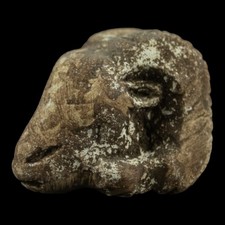 Ancient Egyptian Antiques God Khnum Head Unique Statue Rare Pharaonic BC picture