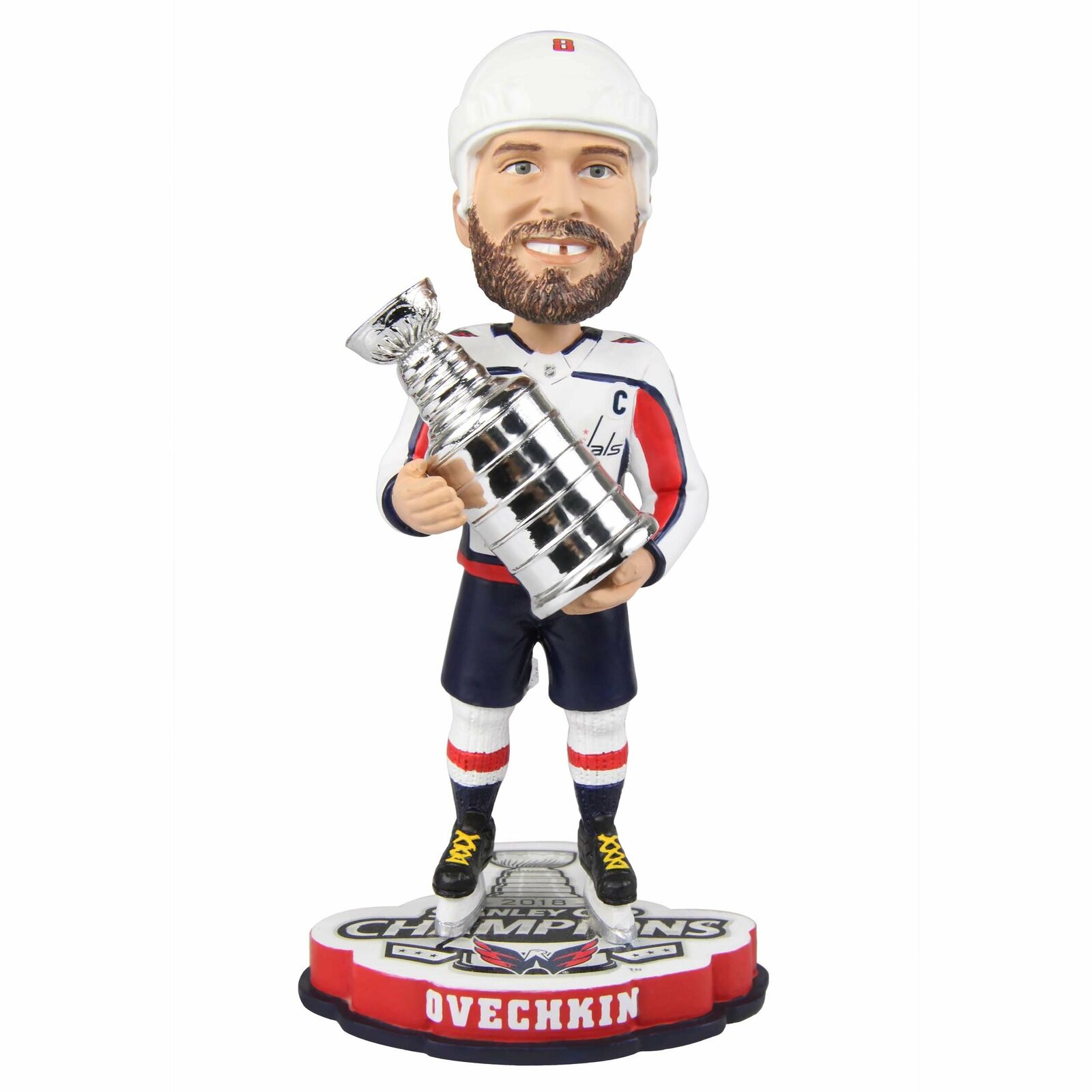 Alexander Ovechkin Washington Capitals 2018 Stanley Cup Champions Bobblehead NHL