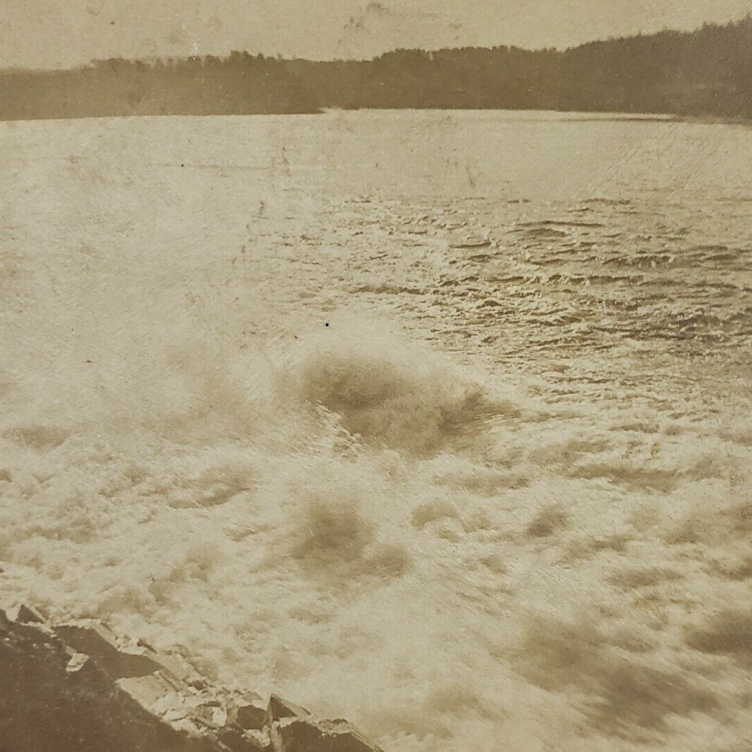 Oslo Norway River Akerselva Akerselven Akers Water Power 1896 Stereoview L280