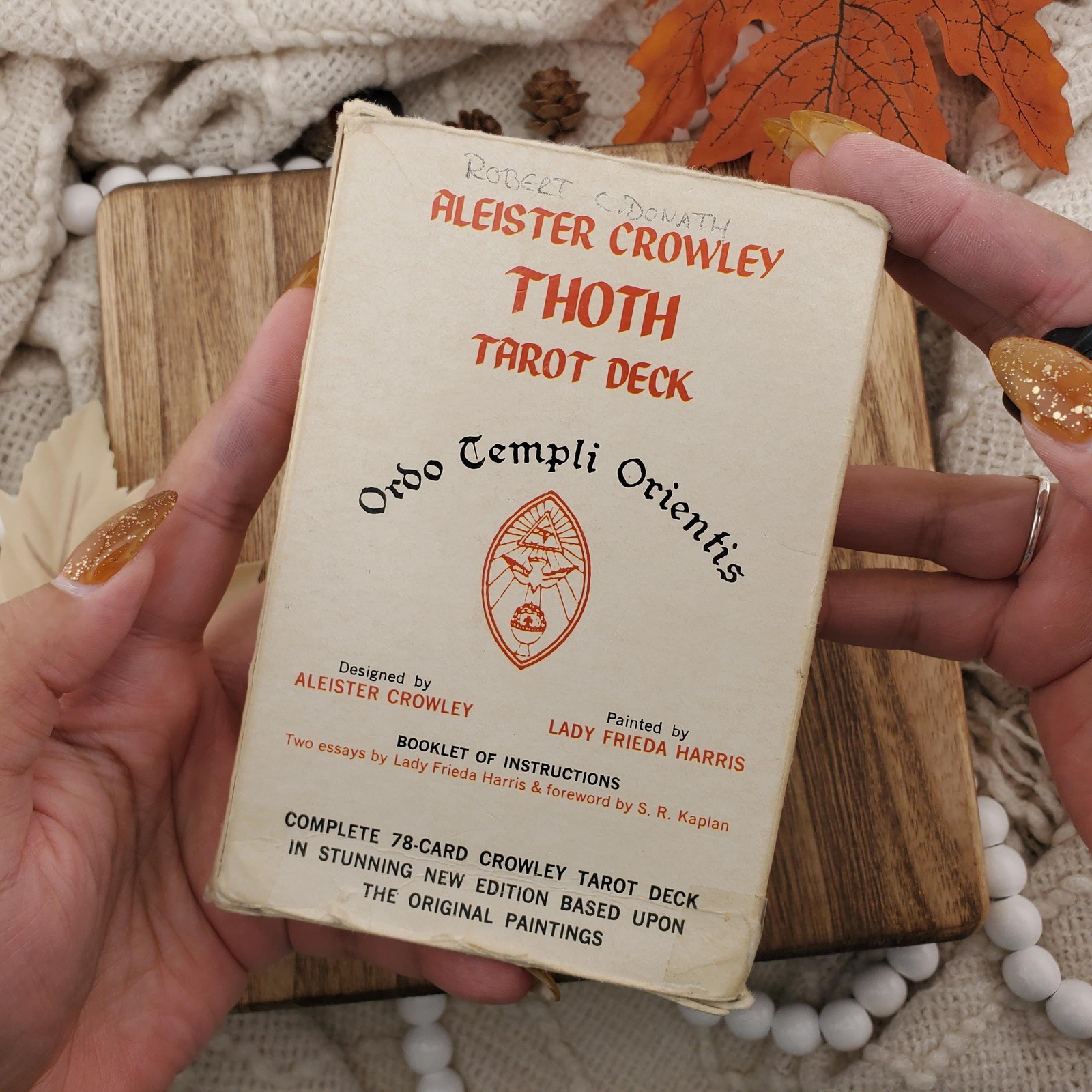 Aleister Crowley Thoth Tarot Deck Cards 78 Card Complete Deck Vintage Greenie