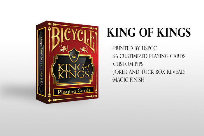 NEW BICYCLE KING OF KINGS RED PLAYING CARDS DECK 