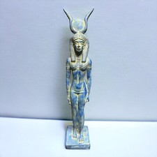 Unique Ancient Egyptian Antiquities Goddess Hathor Statue Pharaonic Egyptian BC picture