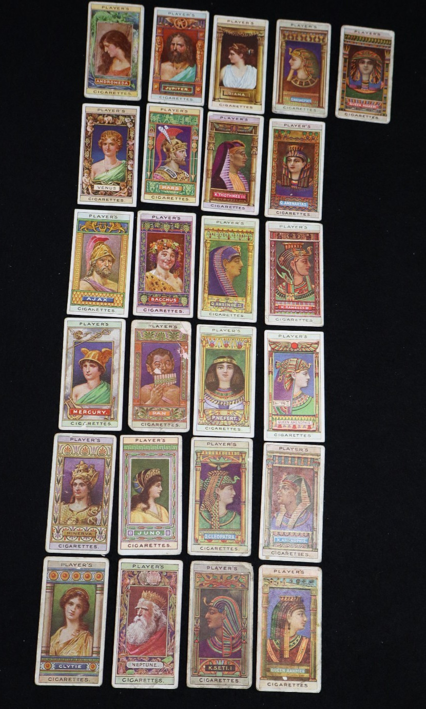 CVR155 Players Cigarette Cards Egyptian Kings & Queens & Classical Deities Set