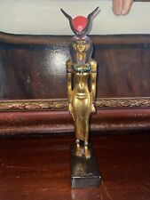 Fantastic ARTISANS GUILD INTERNATIONAL Gold Statue Egyptian HATHOR AGI 12