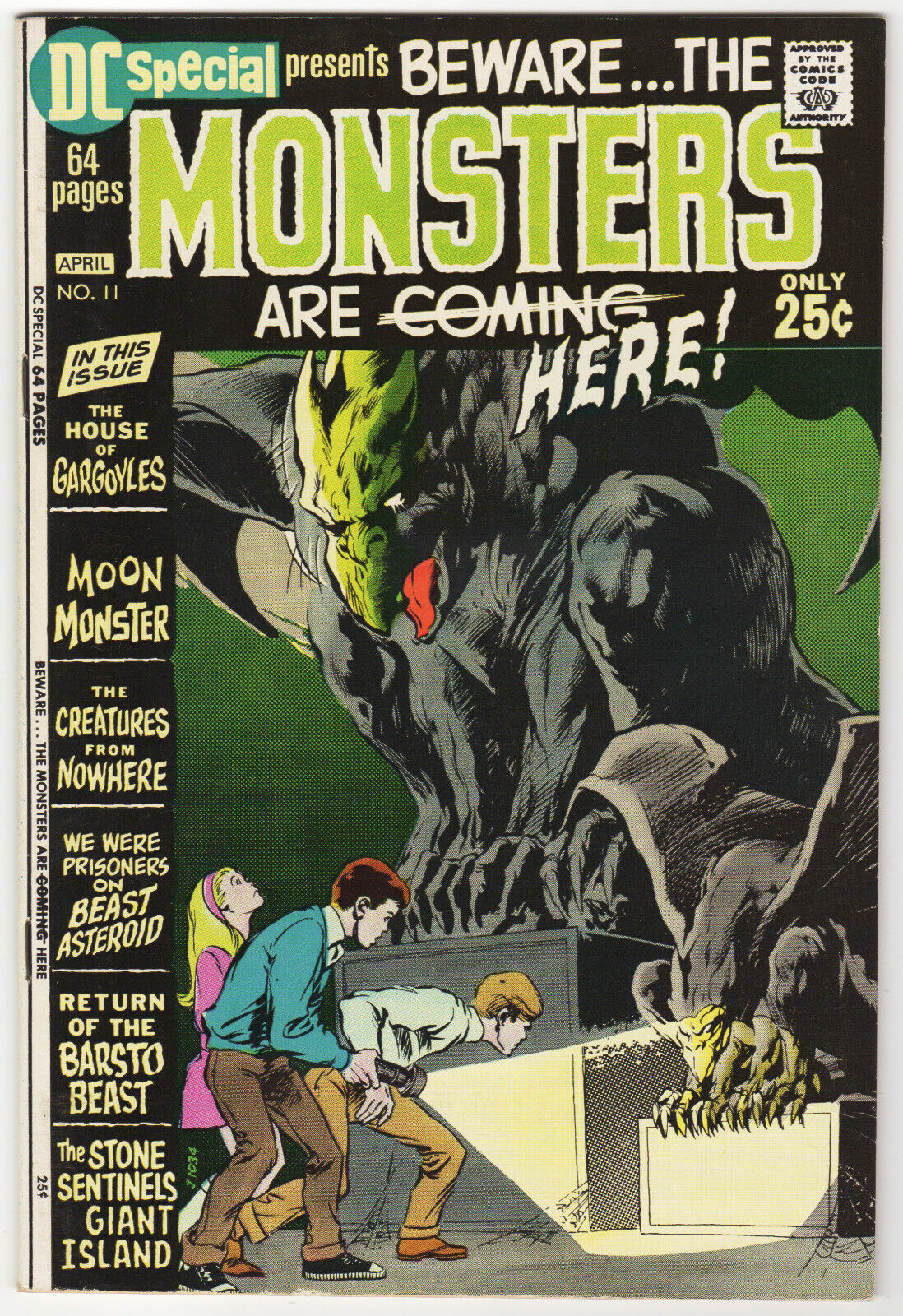 DC Special #11 Beware the Monsters Are Here Neal Adams Cover VF 1971 Horror