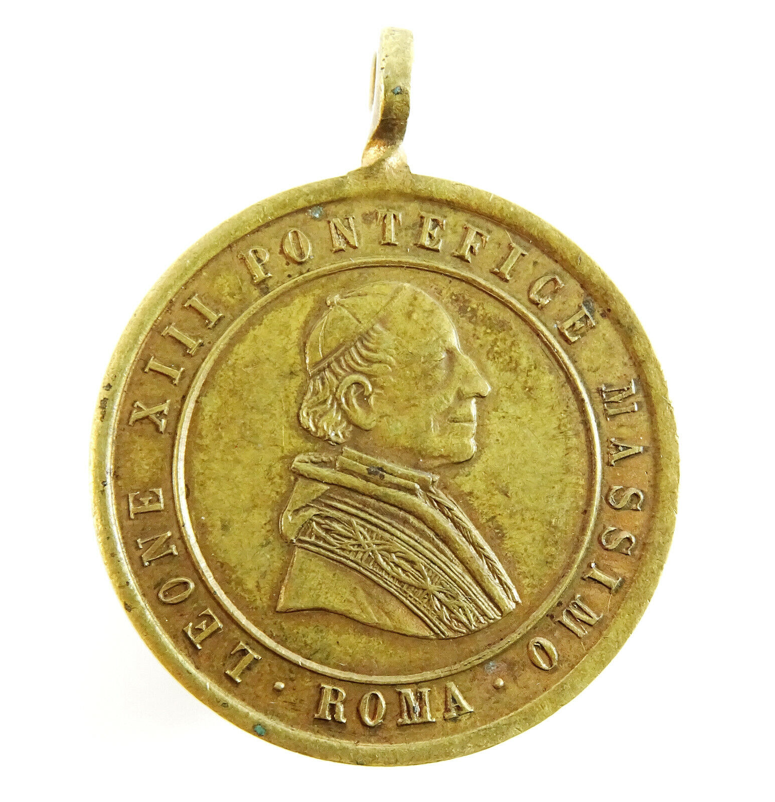 Pope Leo Leon VIII Papal Antique Catholic Medal 50th Priesthood Anniversary 1888