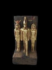 RARE ANTIQUE ANCIENT EGYPTIAN Statue King Menkaure Gods Isis Amun Hathor 2420 Bc picture