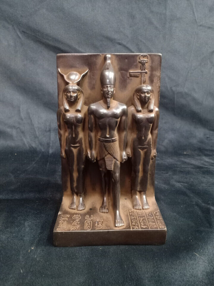 Ancient Egyptian Antique Egyptian Menkaure Triads With Goddess Hathor Egypt BC