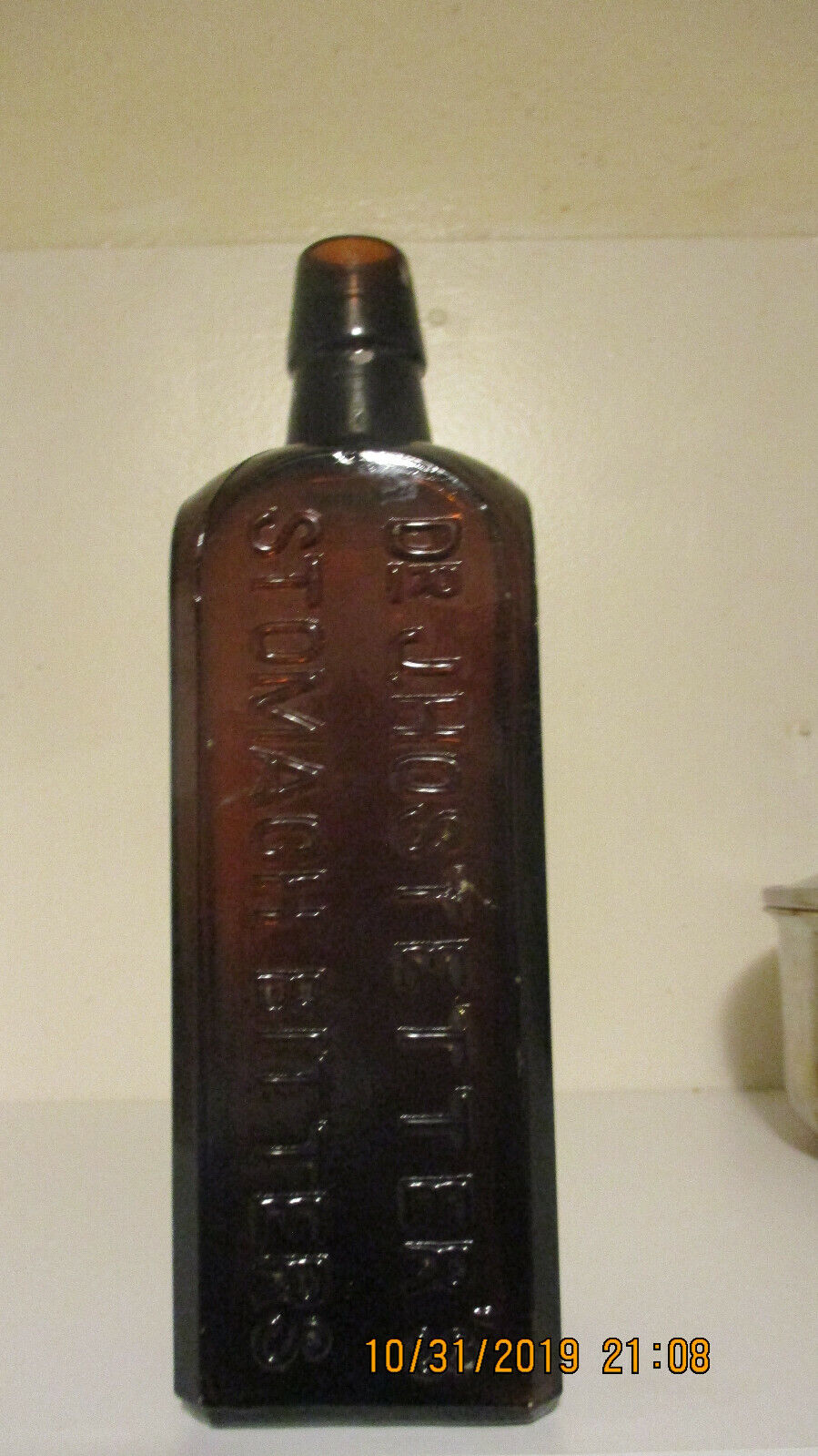 VERY OLD BOTTLE DUG UP IN THE HISTORIC :OLD WEST TOWN