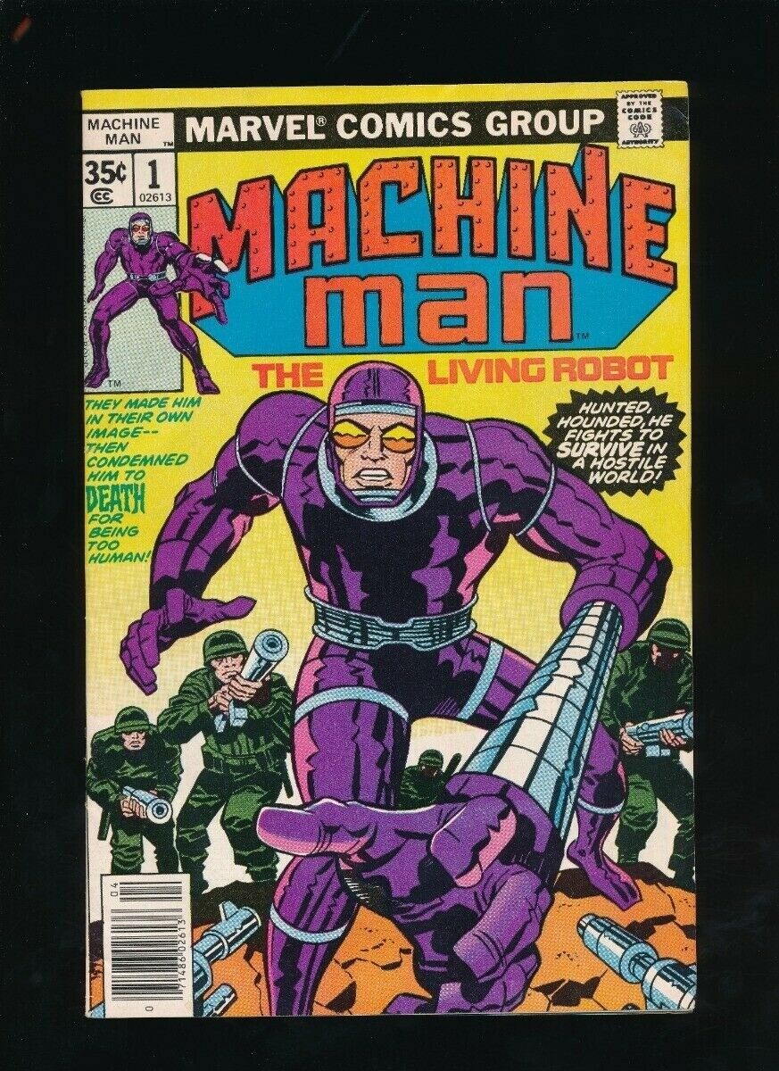 MACHINE MAN #1 MARVEL COMICS 4/1978 1ST APPEARANCE MACHINE MAN **UNPRESSED** B