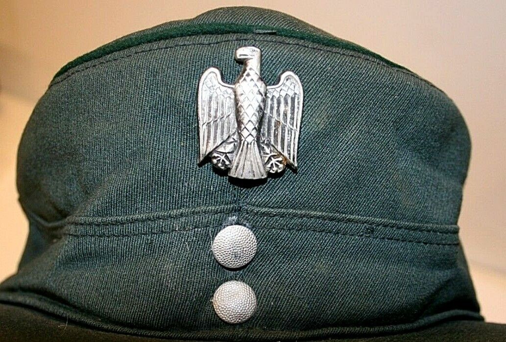 Vintage 50's 60's German Border Military Hat Cap Akers A. Kempf K. G.
