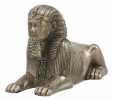 Small Bronze Metal Colored Egyptian Style Sphinx Figurine Statue picture