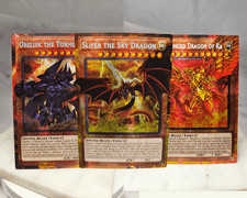 Overframe Egyptian God Card Set: Slifer Sky Dragon, Winged Ra, Obelisk Tormentor picture