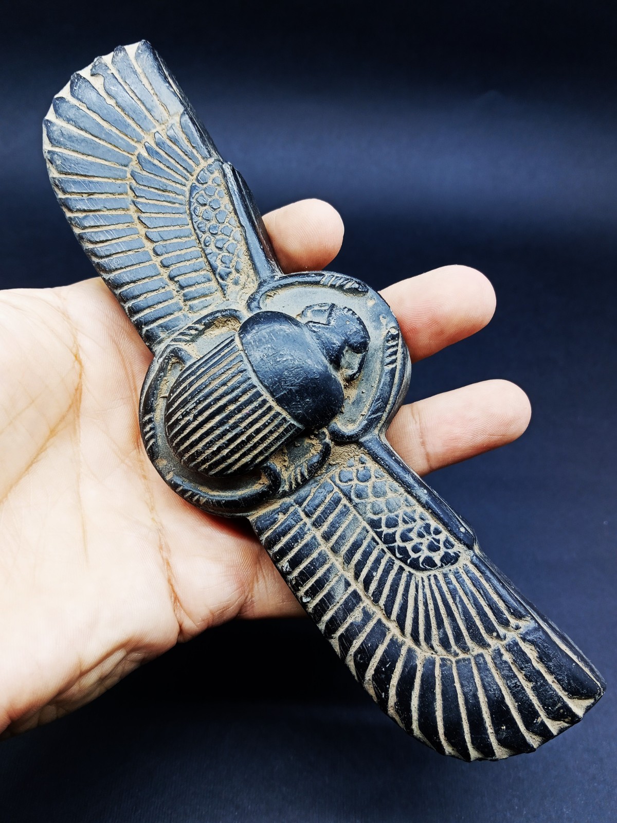 Rare Ancient Egyptian Antiquities Egyptian The Winged Scarab Beetle Khepri BC