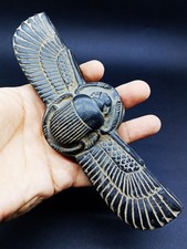 Rare Ancient Egyptian Antiquities Egyptian The Winged Scarab Beetle Khepri BC picture