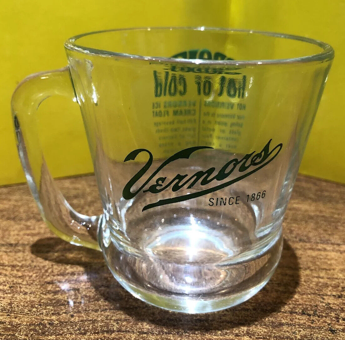 vintage Vernors Ginger Ale Soda Pop Glass Mug