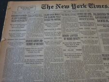 1927 MARCH 5 NEW YORK TIMES - BELIEVE CHEOPS HID MUMMY OF MOTHER - NT 5558 picture