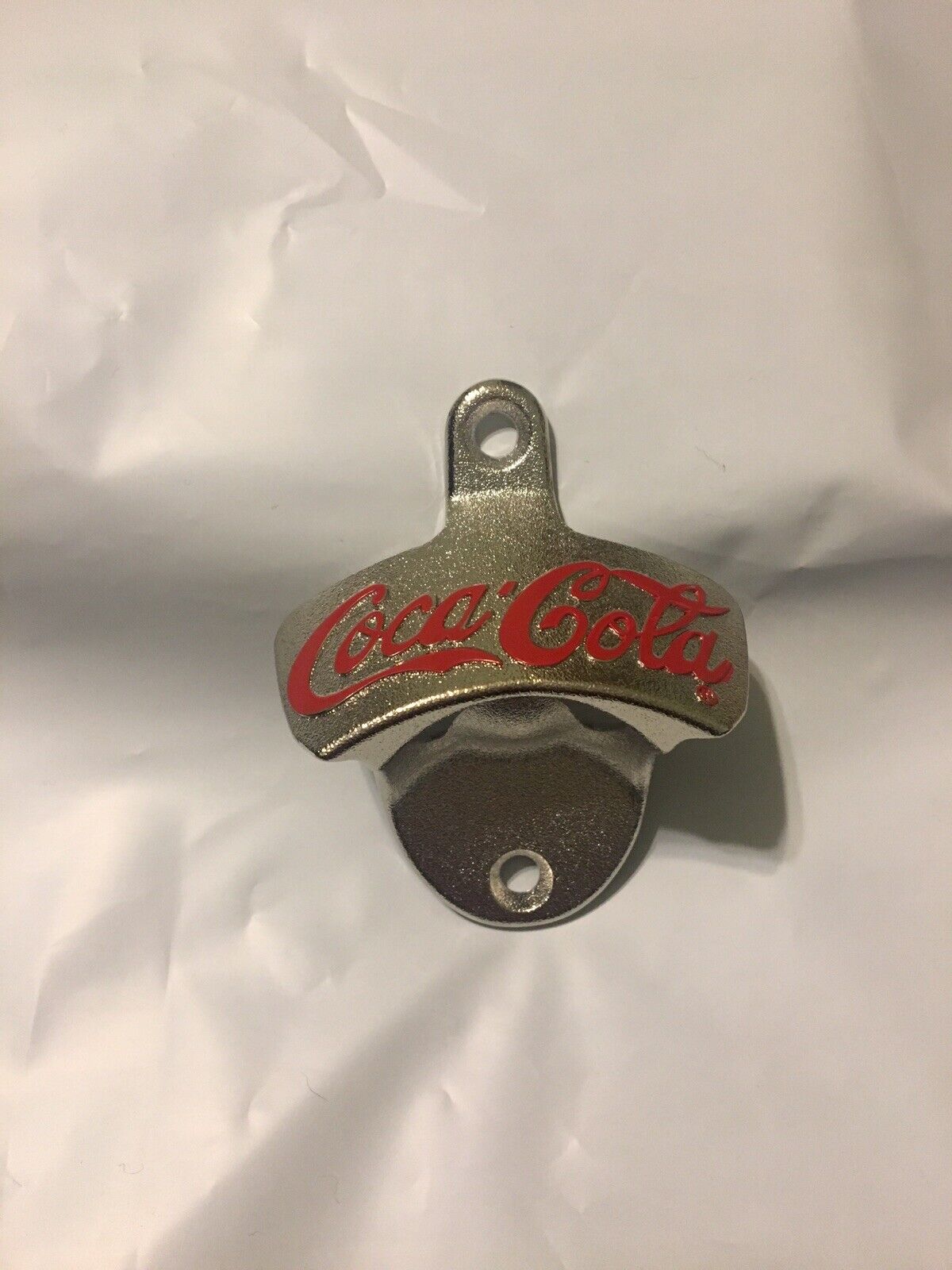 Coca Cola Coke Wall Mount Crown Stationary Bottle Opener Cast Iron ~ New