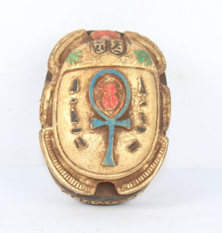 RARE ANCIENT EGYPTIAN ANTIQUE Key Life Scarab Horus Eye Protection Egypt History