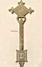 Hand Cross Ethiopian Christian Coptic Orthodox Royal Priesthood Jerusalem Silver picture
