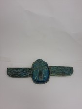 RARE ANCIENT EGYPTIAN ANTIQUES Egyptian Winged Scarab Beetle Khepri Artifact Bc picture