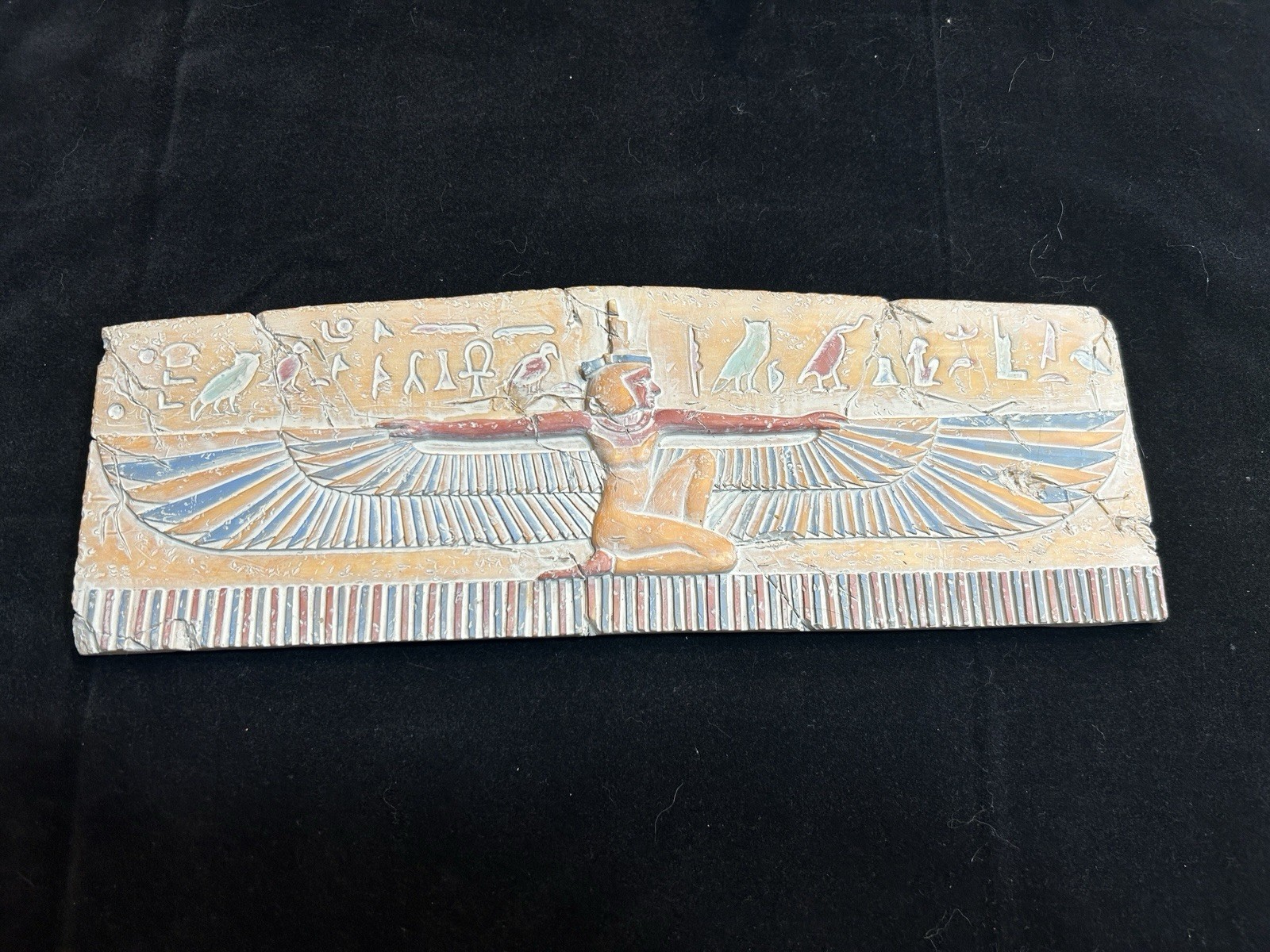 Winged Egyptian God Isis- Wall Plate