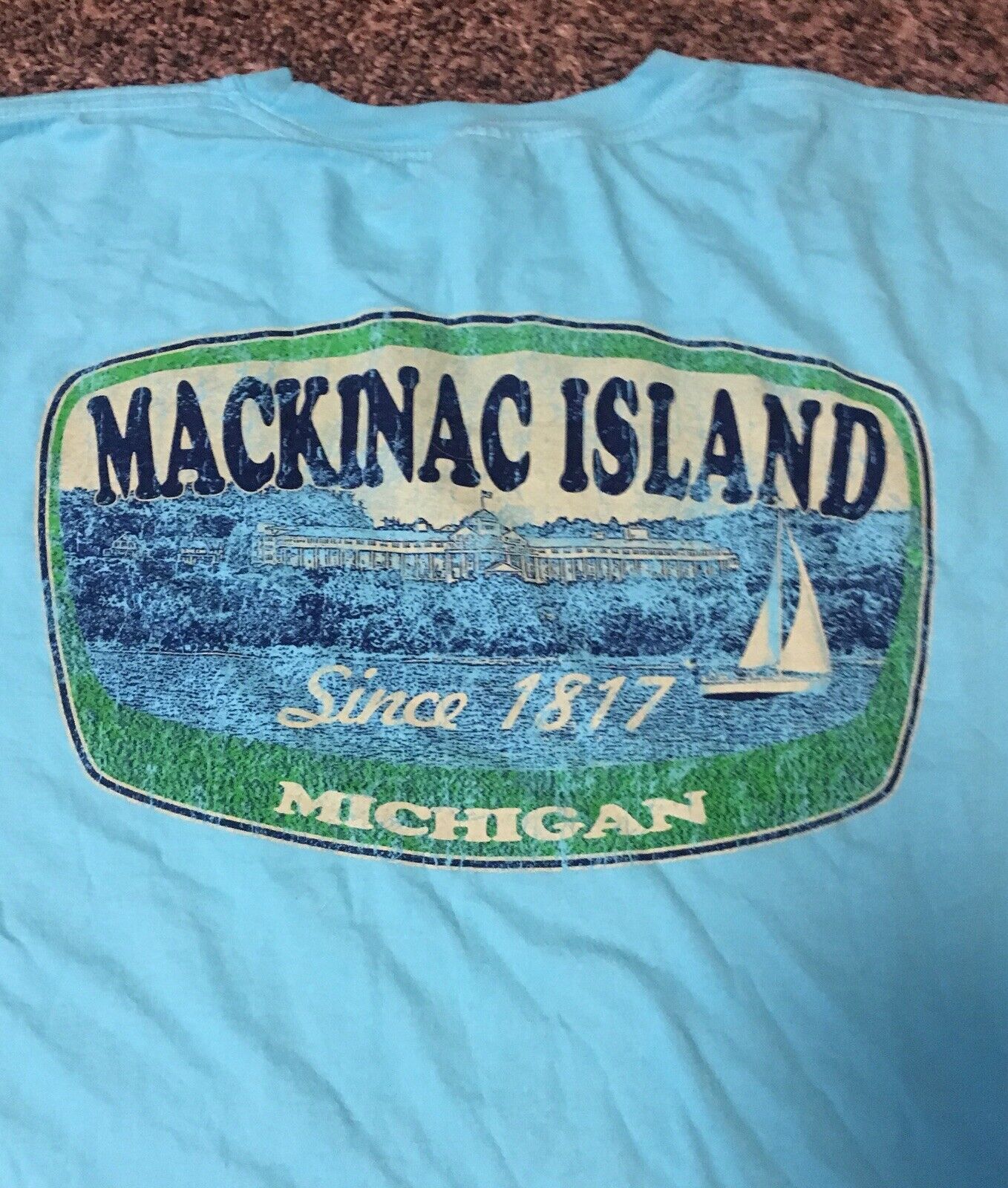 Mackinac Island Michigan Long Sleeve T Shirt Size Large Brand New