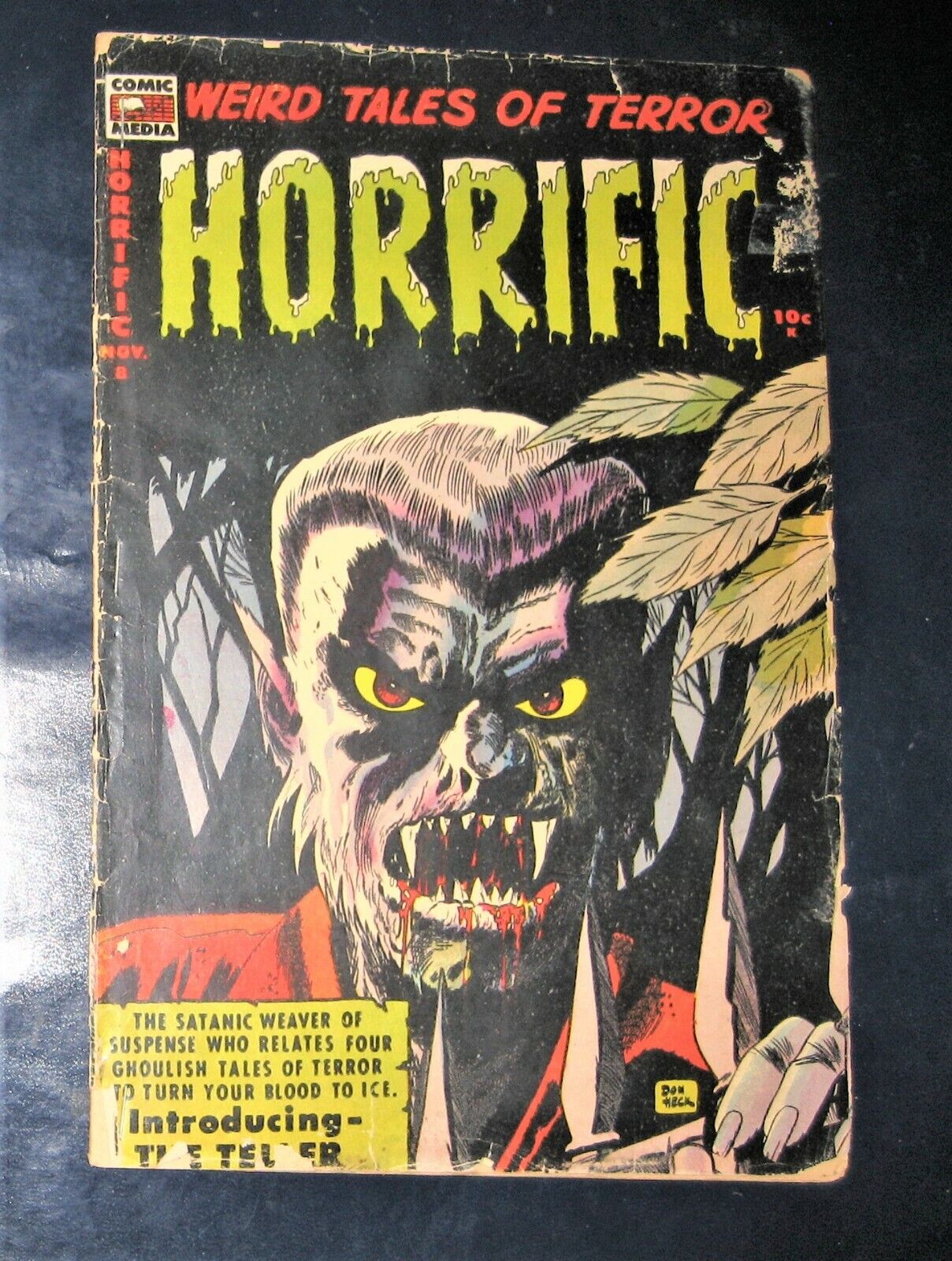 HORRIFIC  #8 Horror/ PRE-CODE  Great Devil cover Weird tales of Terror 