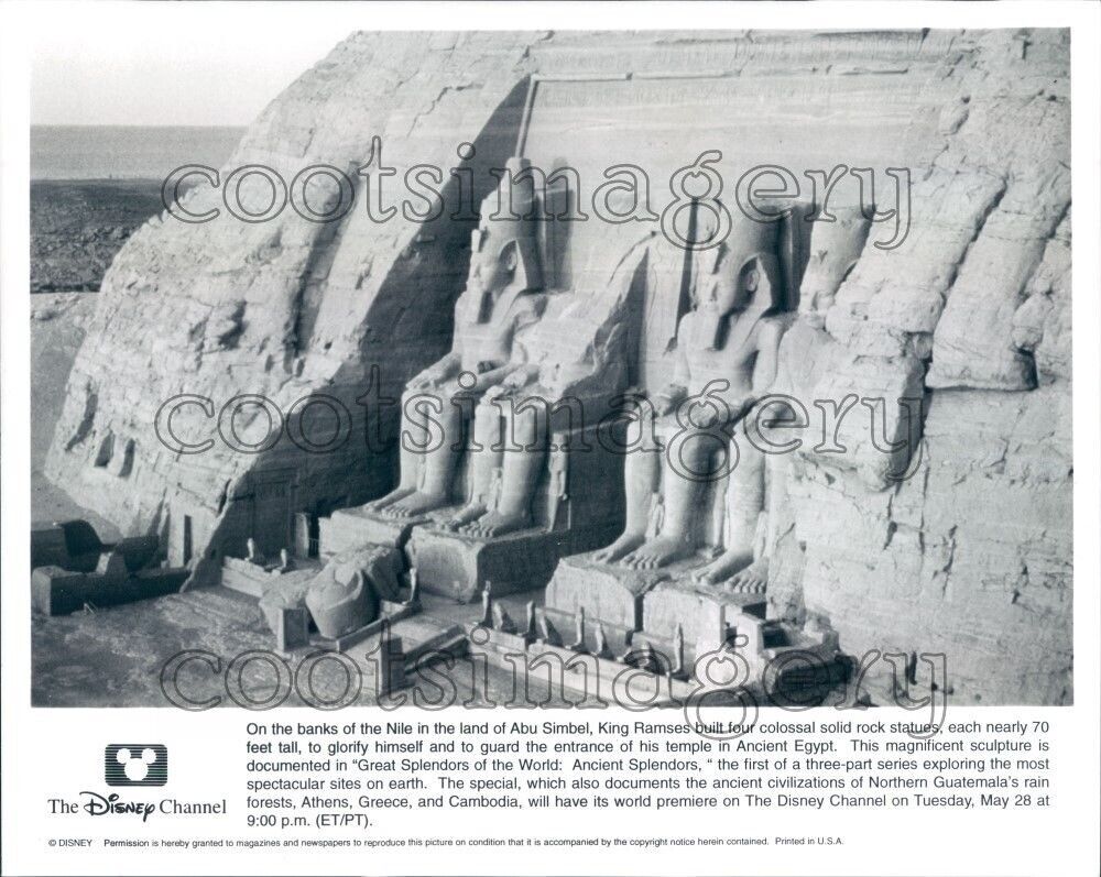 Ramses II Statue Abu Simbel Temples Egypt Press Photo