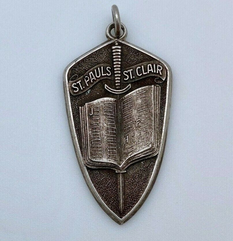 Vintage Sterling St. Pauls St. Clair Religious Pendant (RP15)
