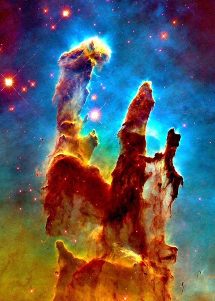Pillars of Creation PHOTO Hubble Telescope Eagle Nebula Space Art Print 5x7