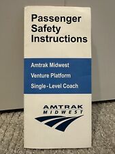 Amtrak Midwest Safety Card picture