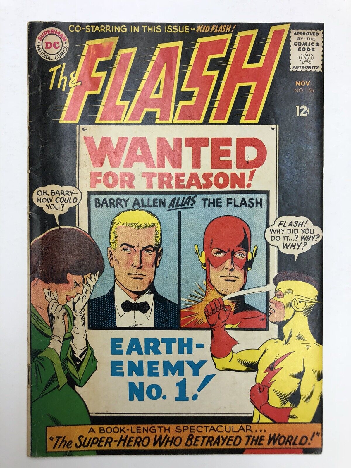 The Flash #156 VG/FN 1965 Silver Age DC Comics