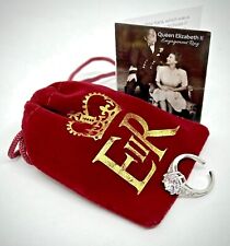 Queen Elizabeth II Engagement Ring Replica - Platinum Jubilee Royal Memorabilia picture