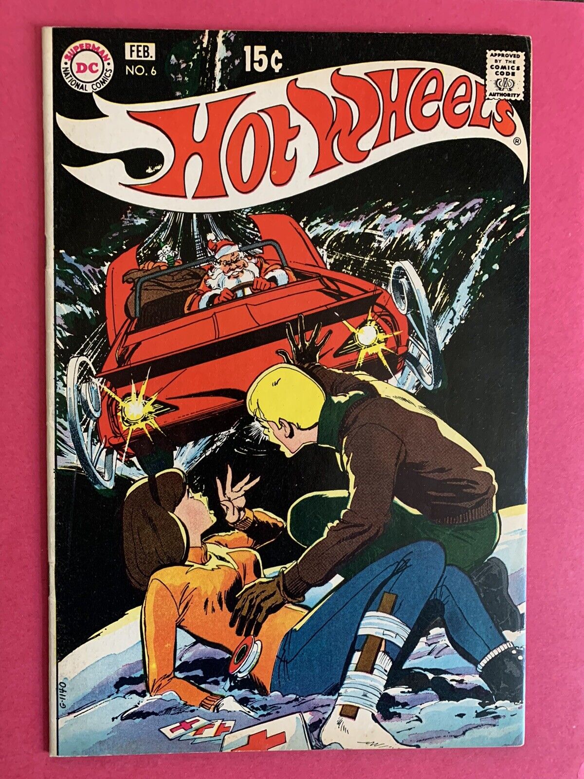 DC Comics Hot Wheels #6 VG (4.0) Neal Adams art Santa cover