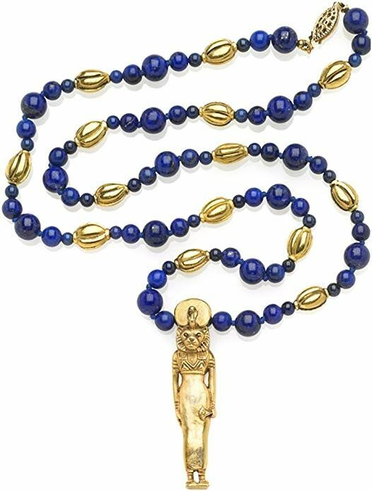 Egyptian Jewelry Lioness Goddess Sekhmet Pendant on 24\