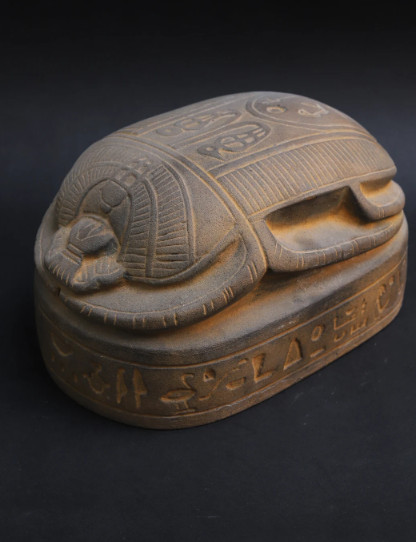 Rare Ancient Egyptian Antiques Authentic Pharaonic Scarab Of Egyptian God Khepri