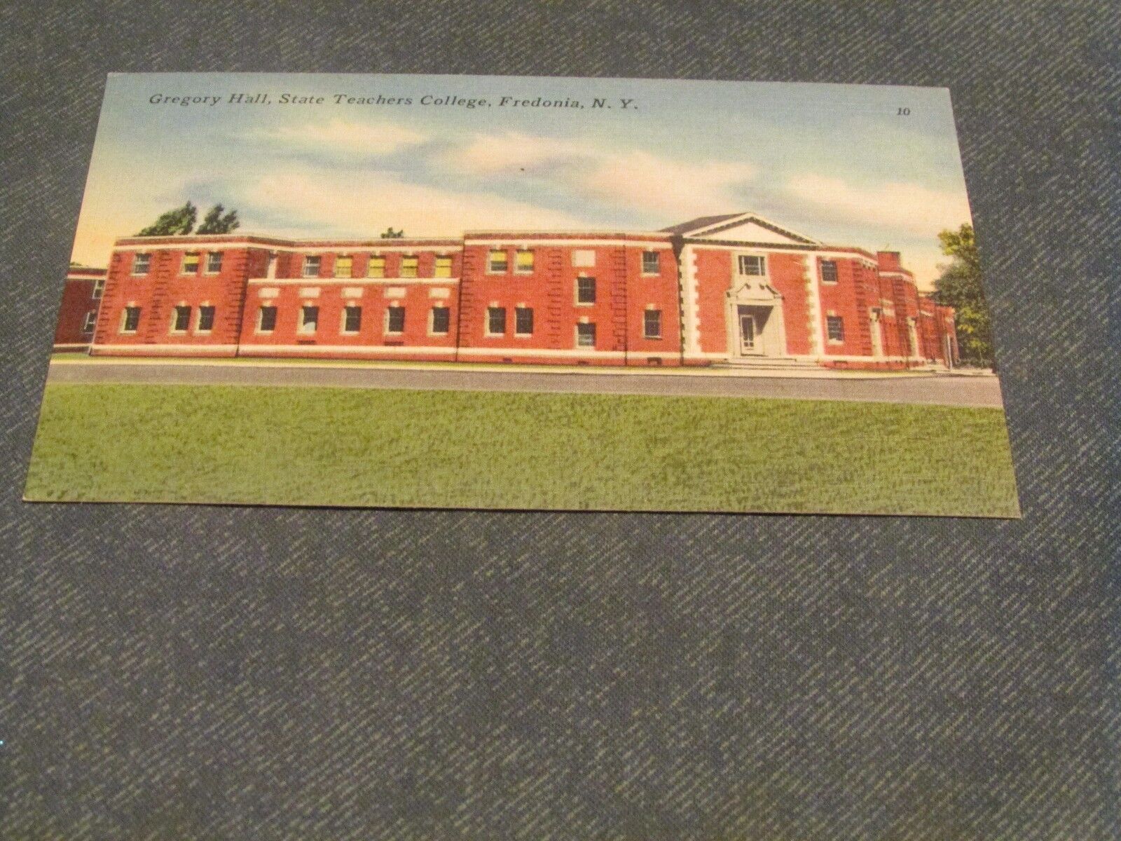 Postcard-Gregory Hall, State Teachers College, Fredonia, N. Y.-Linen-Unposted