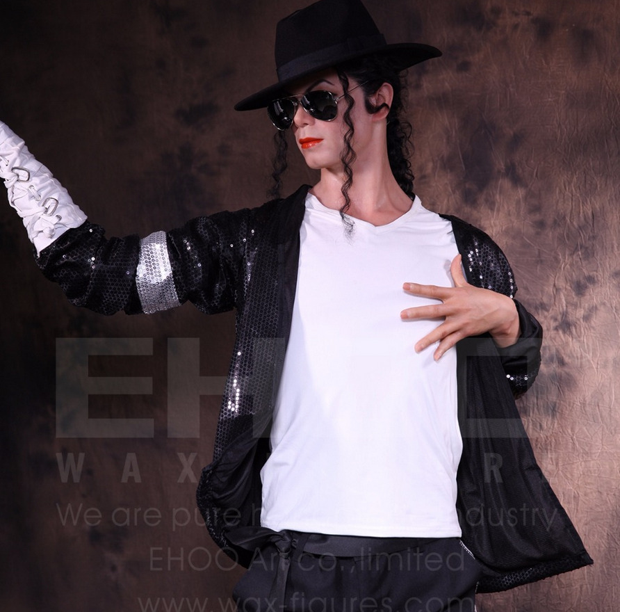  Life Size Michael Jackson Dance Posing Statue Prop Display Style Sing Music 1:1
