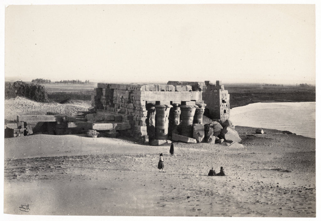 c.1857  PHOTO EGYPT FRITH KOUM OMBO FROM THE NORTH EAST