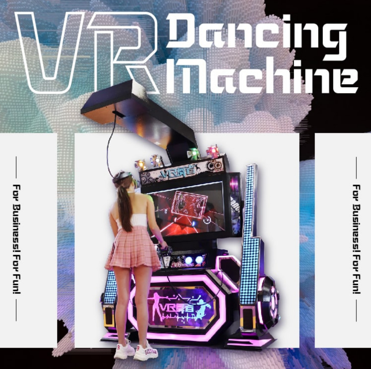 Commercial Virtual Reality Dance Boxing Simulator 9D VR 360 degree Arcade Game 