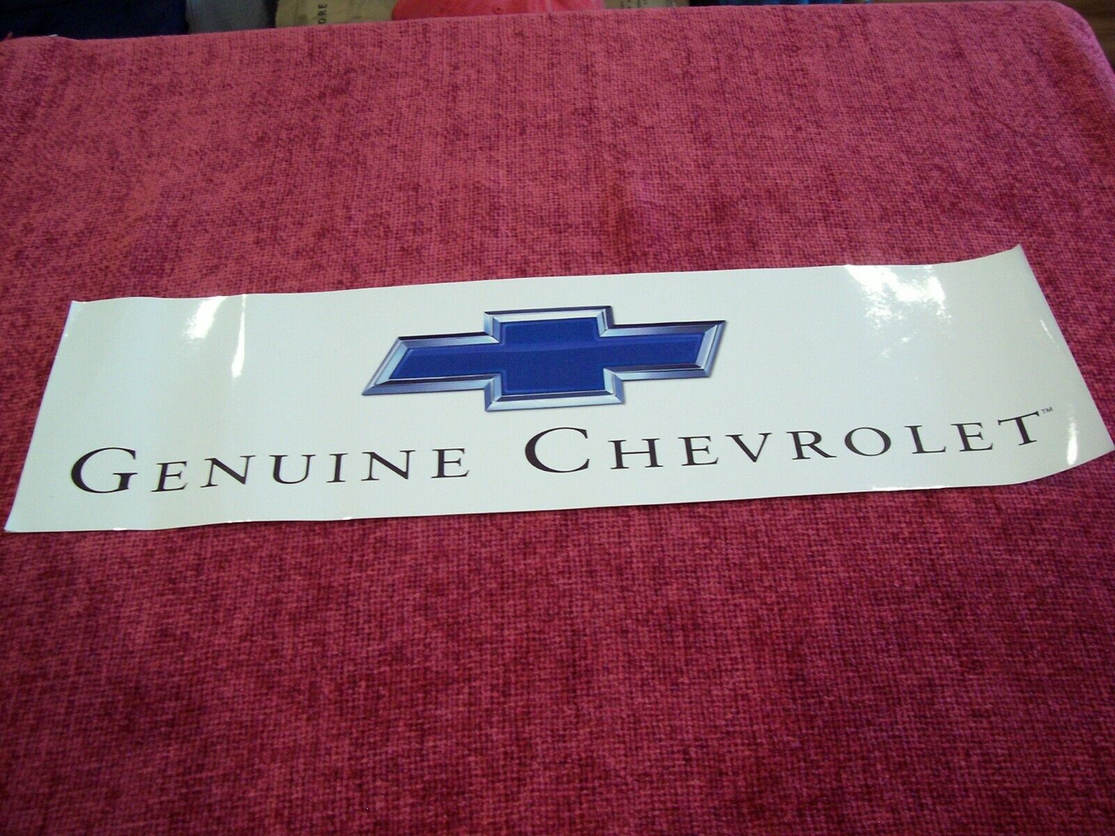 CHEVROLET--Genuine Chevrolet Static Cling---N.O.S
