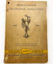 Morgantown West Virginia 1954 Telephone Phone Book Directory ADVERTISING picture