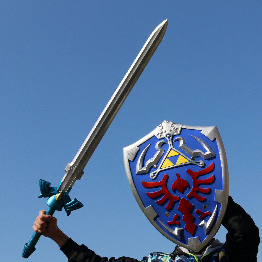 Legend of Zelda Link Hylian Master Skyward Sword Bow Shield PU Foam Prop Costume