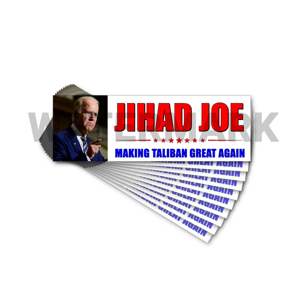 Jihad Joe Biden - Making Taliban Great Sticker President Anti Joe Biden 10 PACK