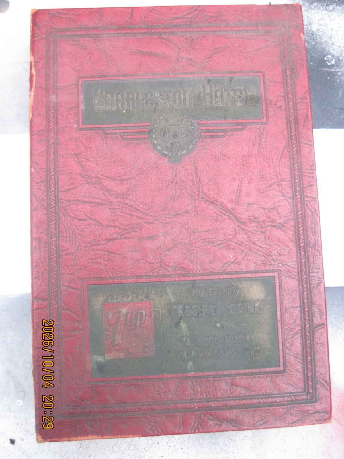 CHARLESTON HOTEL DIRECTORY LAKE CHARLES,LA. CIRCA 1937