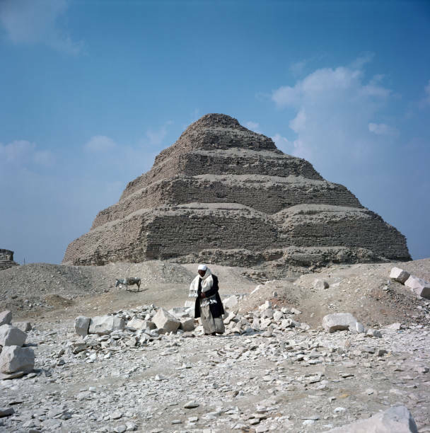 The Step Pyramid of Djoser in Saqqara Egypt Africa OLD PHOTO