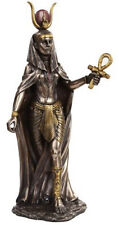 11 Inch Egyptian Hathor Mythological Goddess Bronze Finish Figurine picture